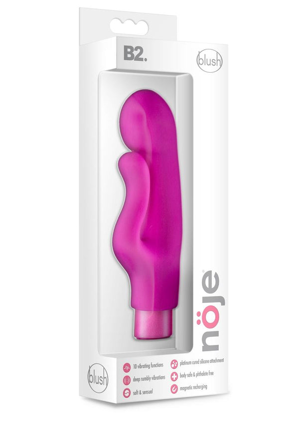 Noje B2 Lily Rechargeable Silicone Vibrator- Pink