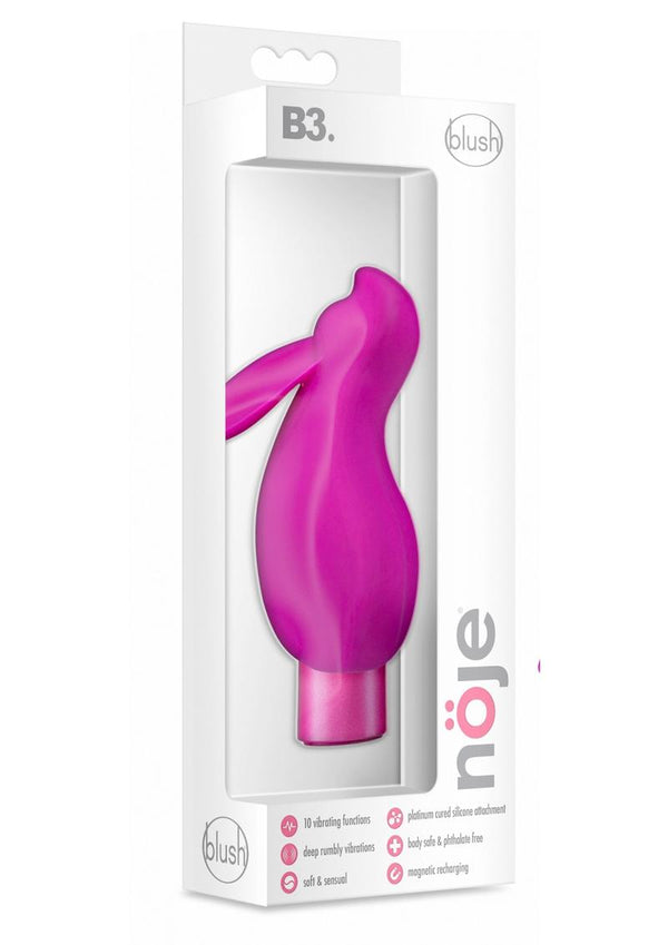 Noje B3 Lily Rechargeable Silicone Vibrator - Pink