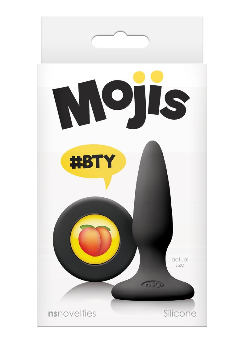 Mojis Hashtag Bty Silicone Mini Tapered Anal Plug - Black