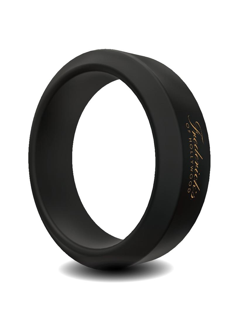 Frederick'S Of Hollywood Silicone Stamina Cock Ring Shower Proof Black