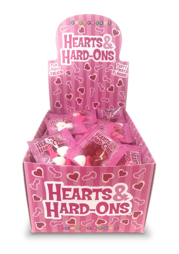 Candy Prints Hearts & Hard-Ons Counter Display (100 Bags Per Display)