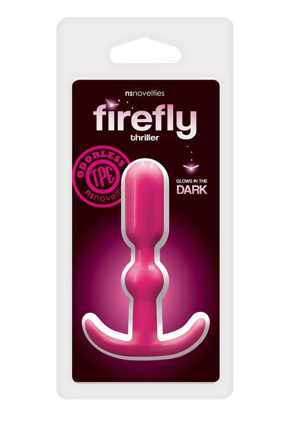 Firefly Thriller Anal Plug Glow In The Dark - Pink