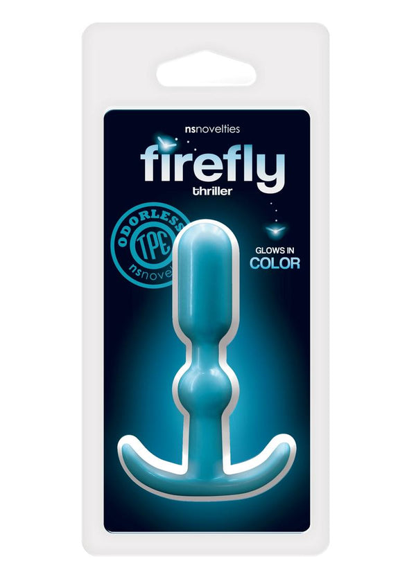 Firefly Thriller Anal Plug Glow In The Dark - Blue