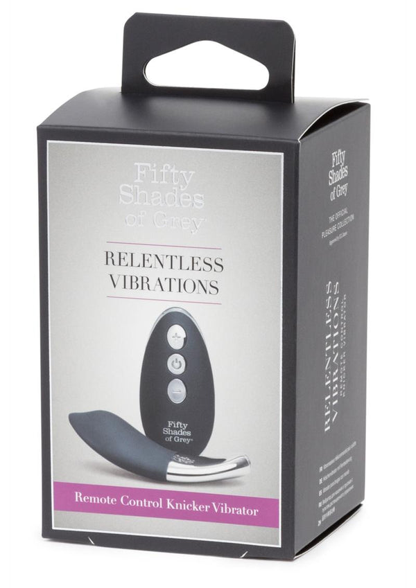 Fifty Shades of Grey Relentless Vibrations Panty Vibrator With Remote Contro - Black