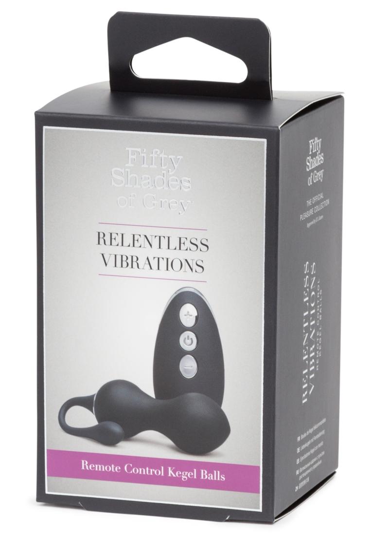 Fifty Shades of Grey Relentless Vibrations Silicone Kegel Balls - Black