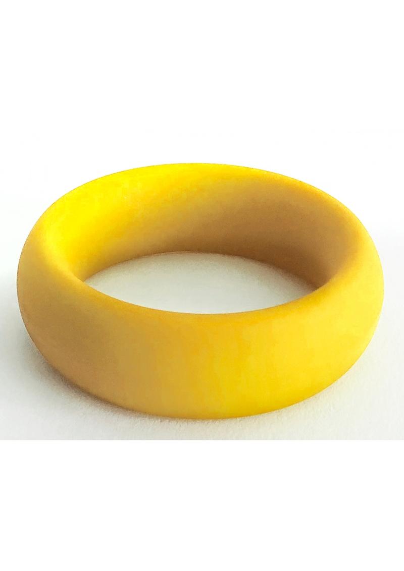 Bone Yard Meat Rack Beef Up Bulge Ring Silicone Cock Ring Yellow