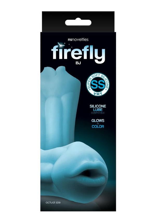 Firefly Bj Stroker Silicone Glow In The Dark - Mouth - Blue