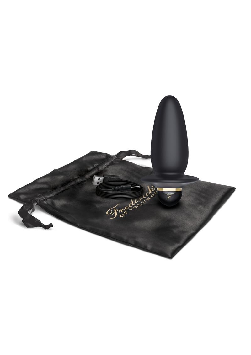 Frederick'S Of Hollywood Rechargeable 4 Inch Booty Plug  Multi Function  Vibration Silicone Black
