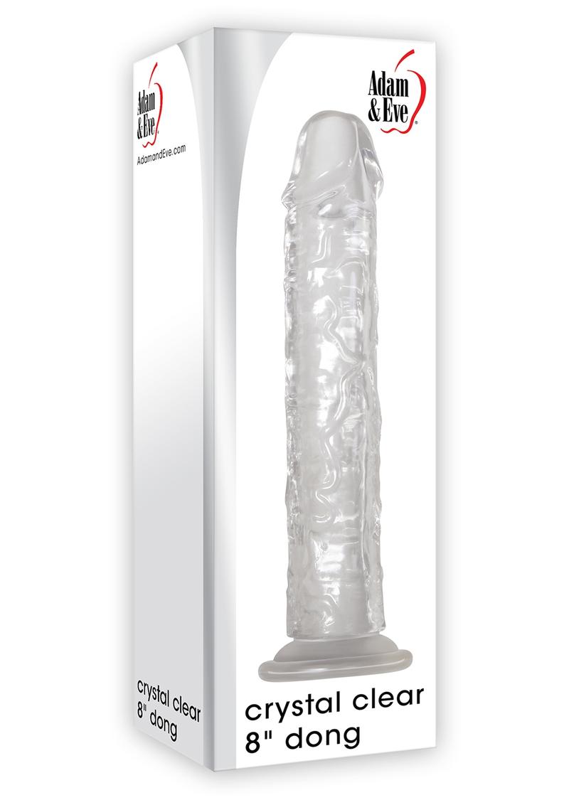 Adam & Eve Crystal Clear Dong 8 Inches