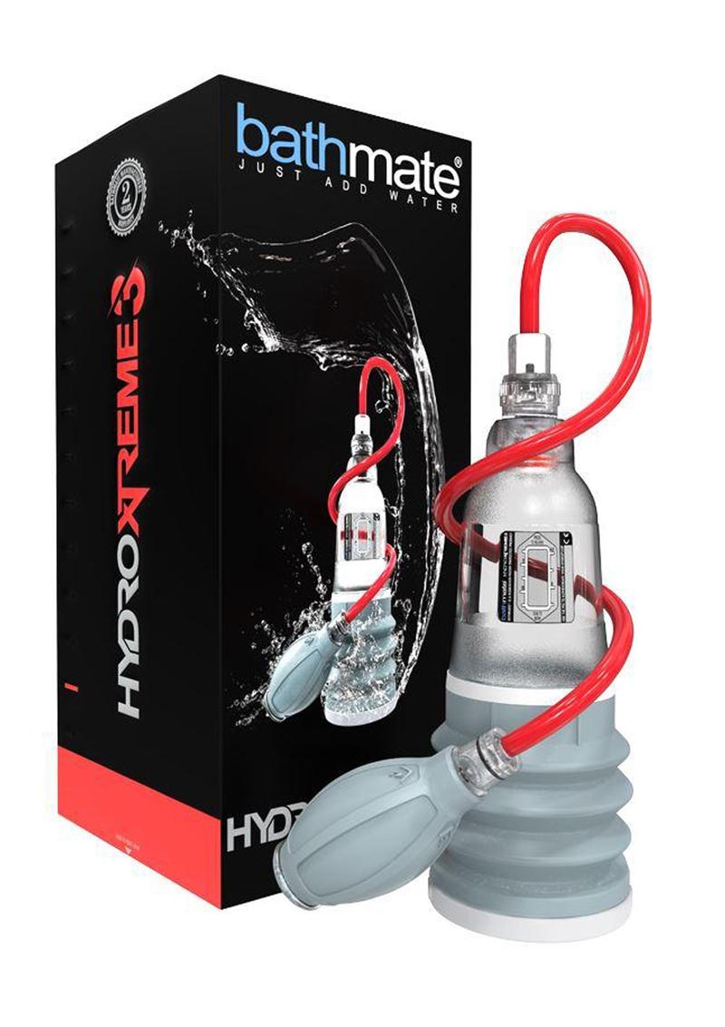 Bathmate Hydroxtreme3 Penis Pump Water Pump Kit Clear