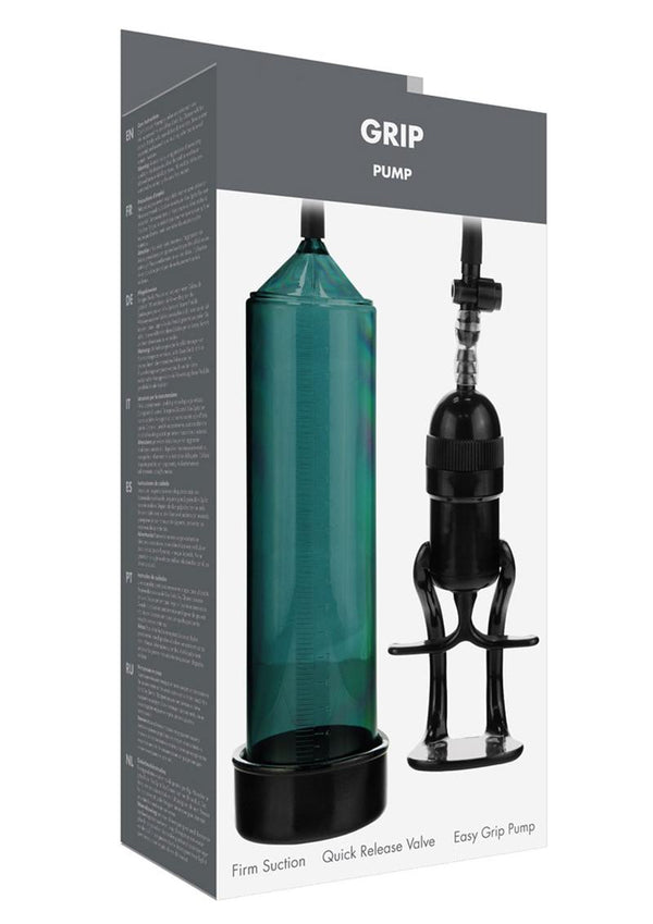 Linx Grip Pump Latex Free Penis Pump Green/Black