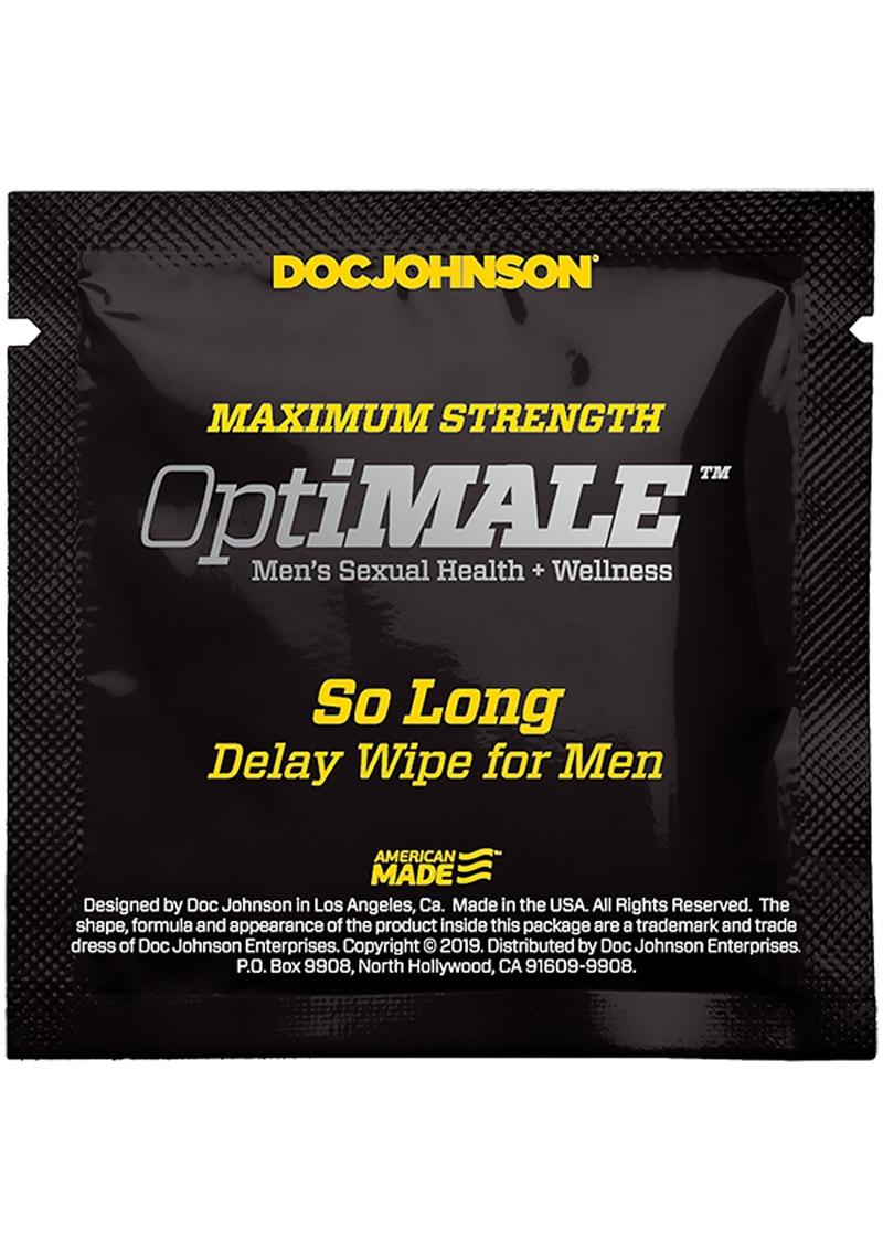 Optimale So Long Delay Wipes (10 Pack)