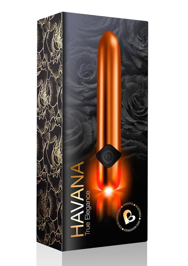 Havana True Elegance Bullet Waterproof Rechargeable Orange
