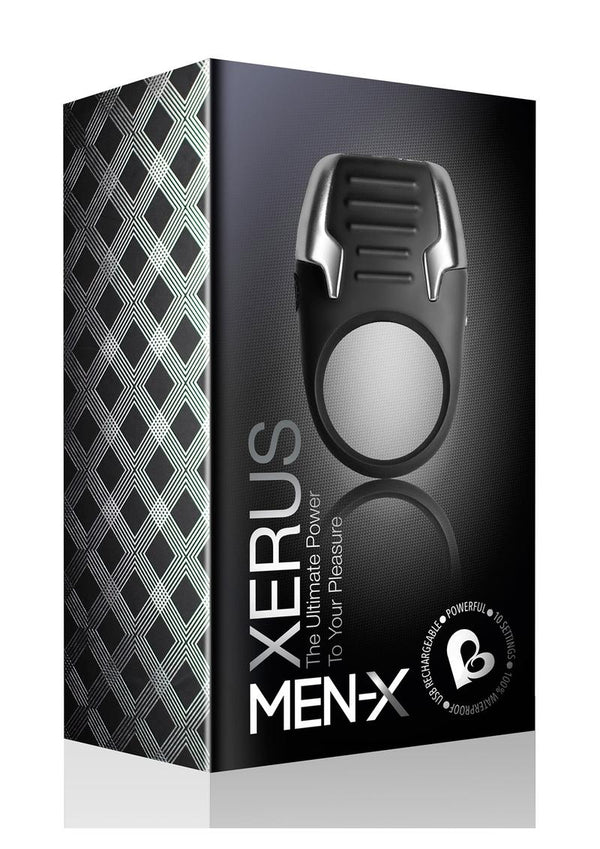 Xerus The Ultimate Power To Your Pleasure Vibrating Cockring  Waterproof Rechargeable Black