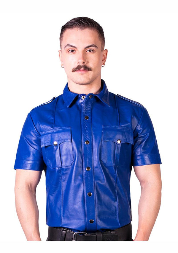 Prowler Red Slim Police Shirt Blu Md