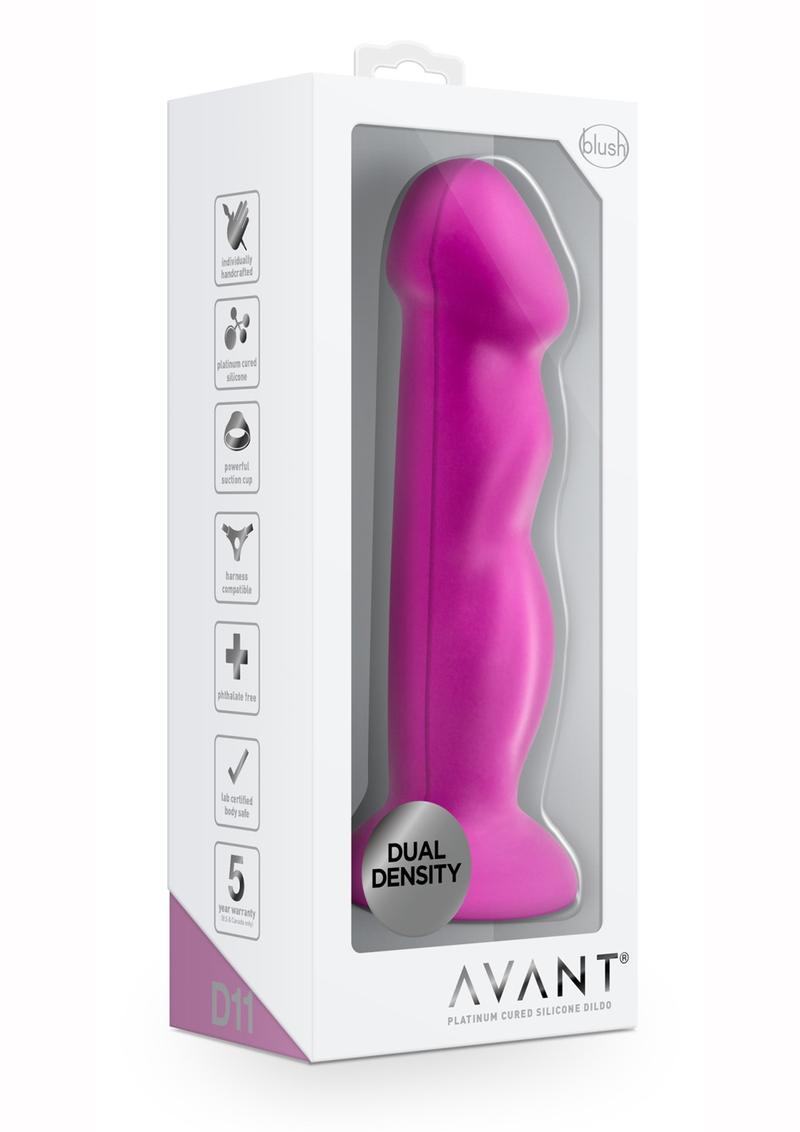 Avant D11 Suko Silicone Dildo With Suction Cup 8in - Violet