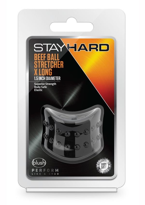 Stay Hard Beef Ball Stretcher - Black