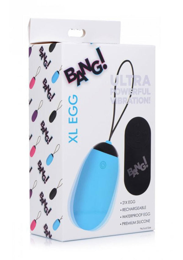 Bang! XL Vibrating Egg - Blue