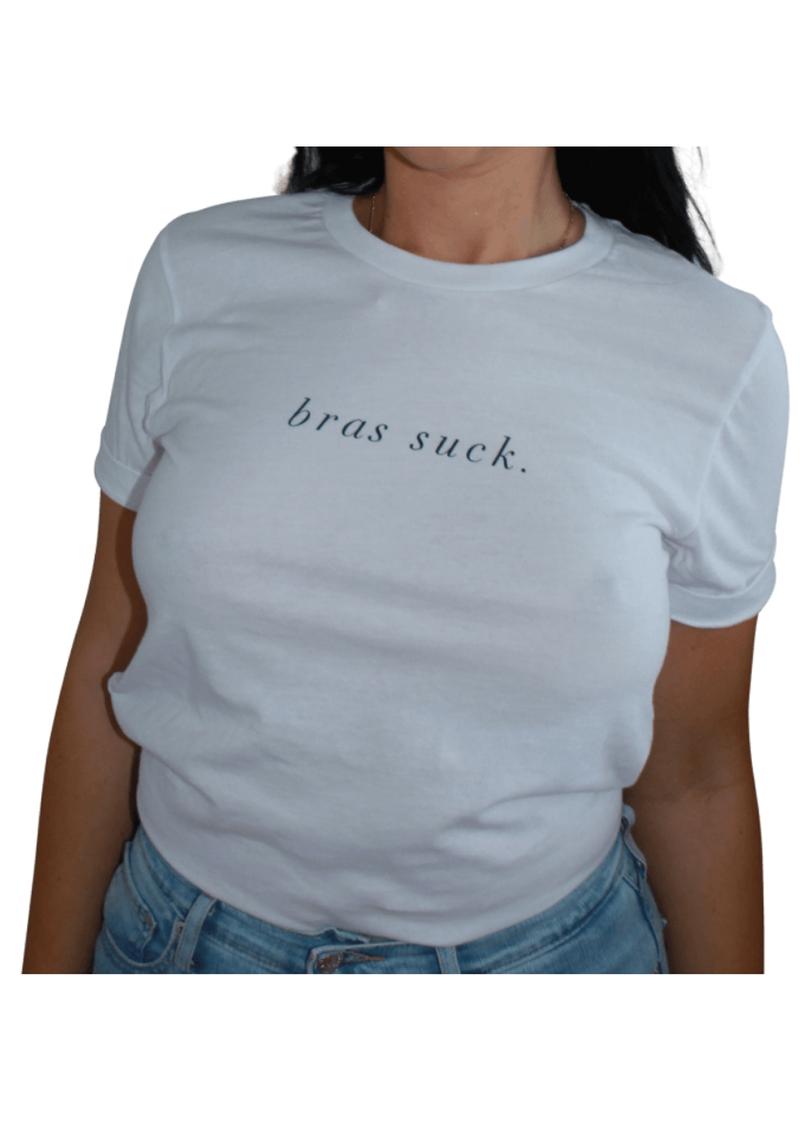 Bras Suck T-Shirt - Size Xs - White