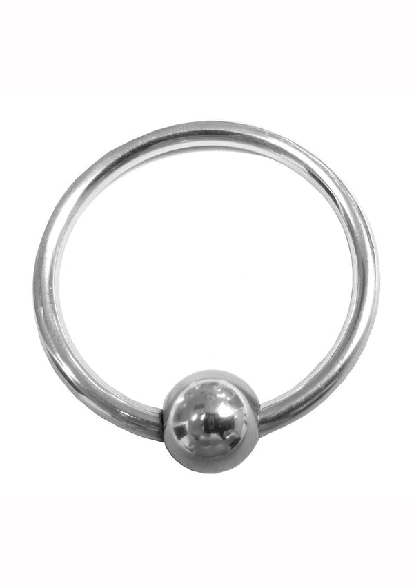 Rouge Stainless Steel Glans Ring With Ball