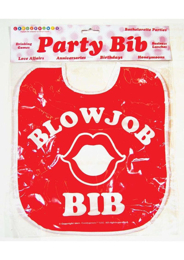 Candy Prints Blow Job Bib - Red