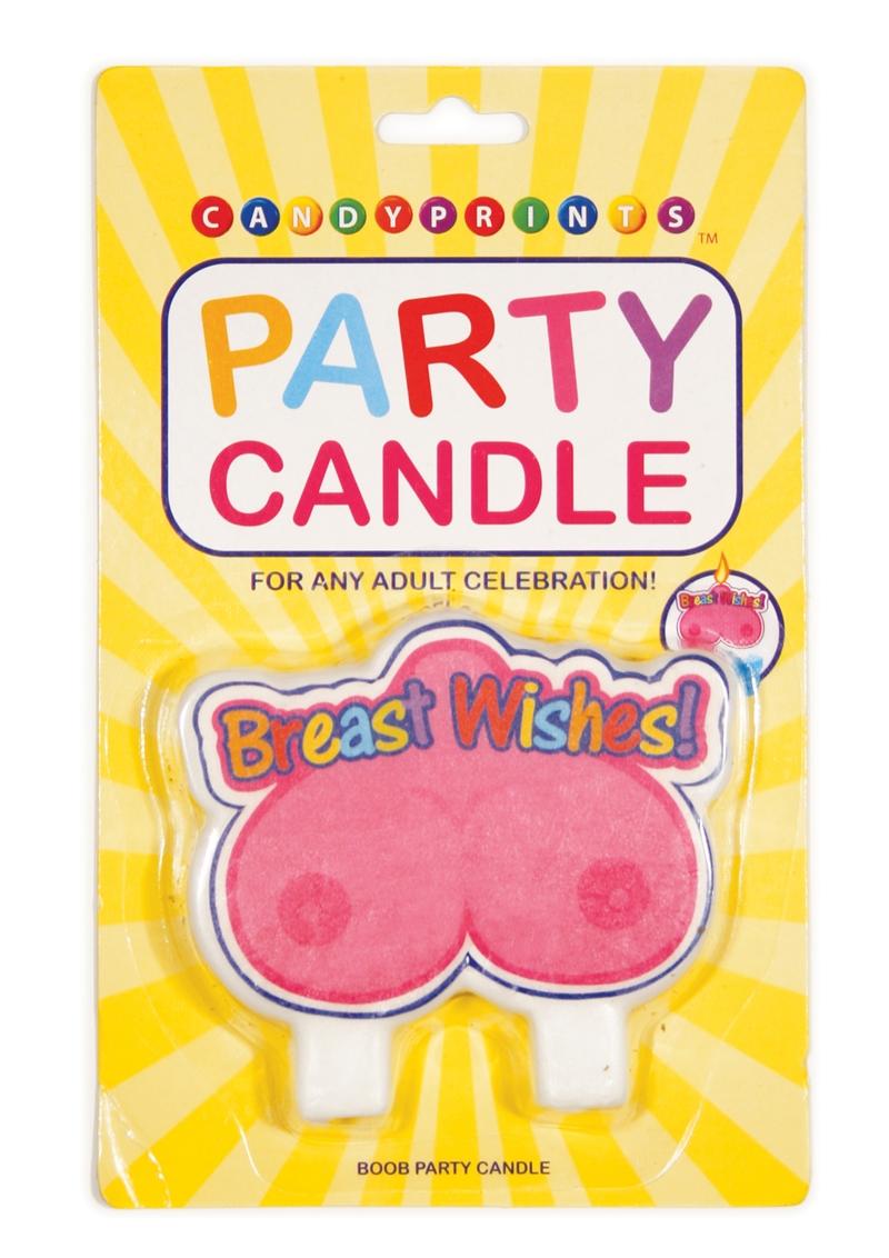 Candy Prints Breast Wishes Boob Party Candle