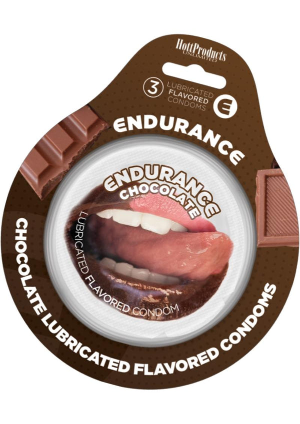 Endurance Condoms Chocolate 3pk