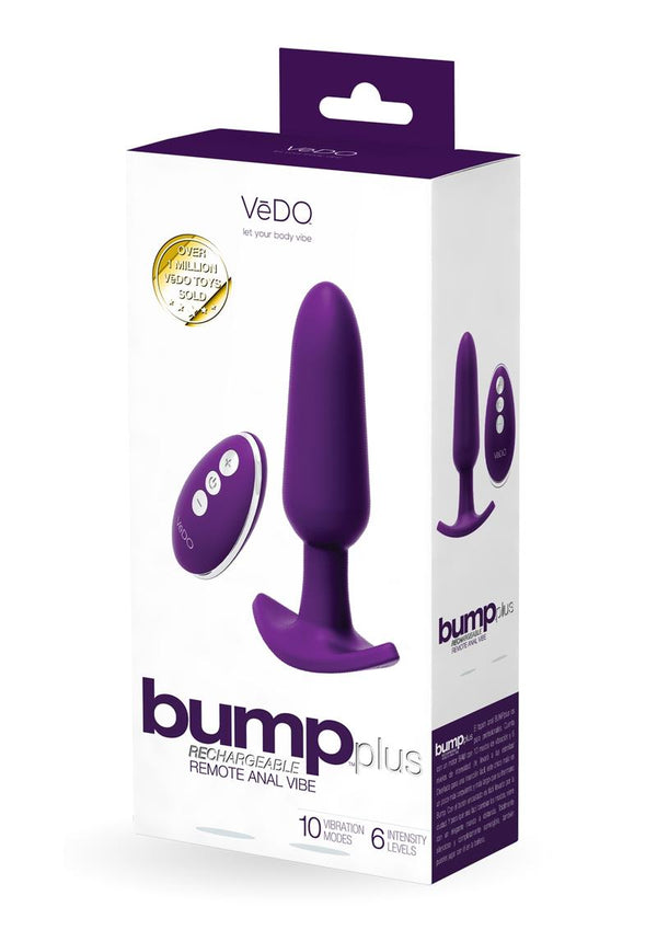 Bump Plus Remote Anal Vibe Deep Purple