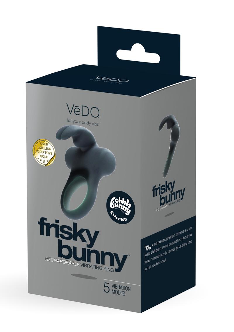 Frisky Bunny Recharge Vibe Ring Black