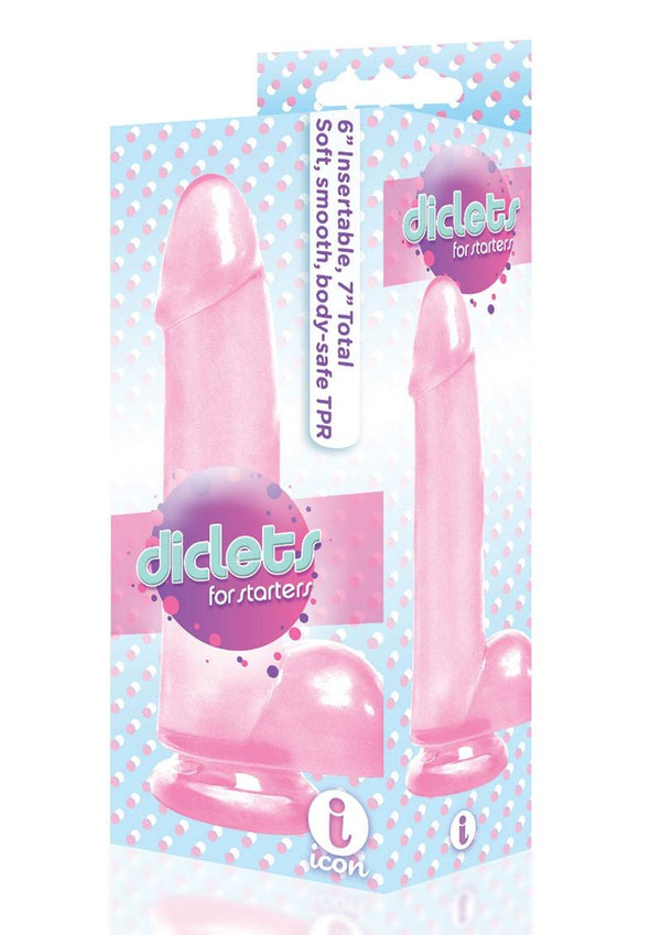The 9's - Diclets Jelly Dildo 7in - Pink