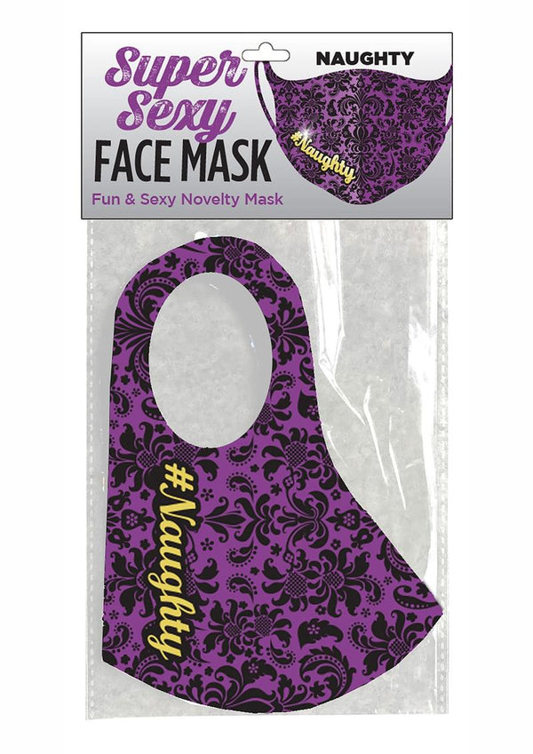 Super Sexy #Naughty Mask - Purple/Black