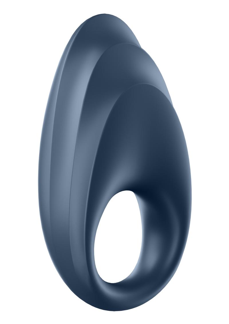 Satisfyer Powerful One Rechargeable Silicone Couple's Ring - Blue