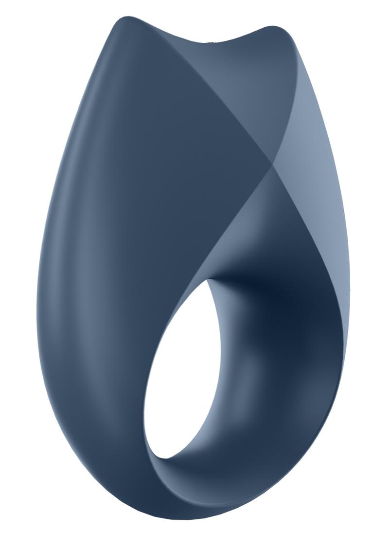 Satisfyer Royal One Rechargeable Silicone Couple's Ring - Blue