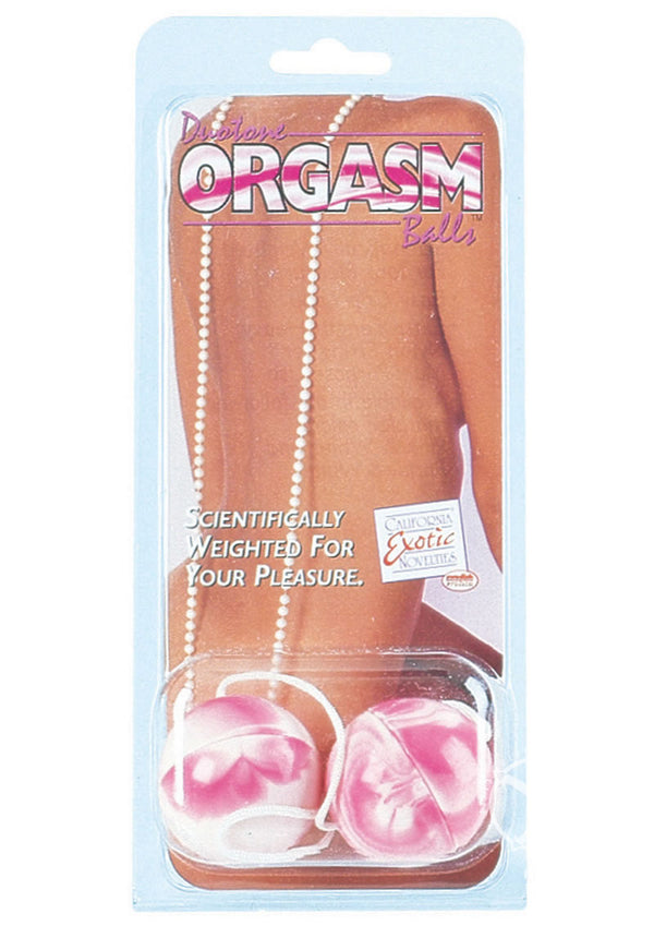 Duotone Orgasm Kegal Balls - Pink/White
