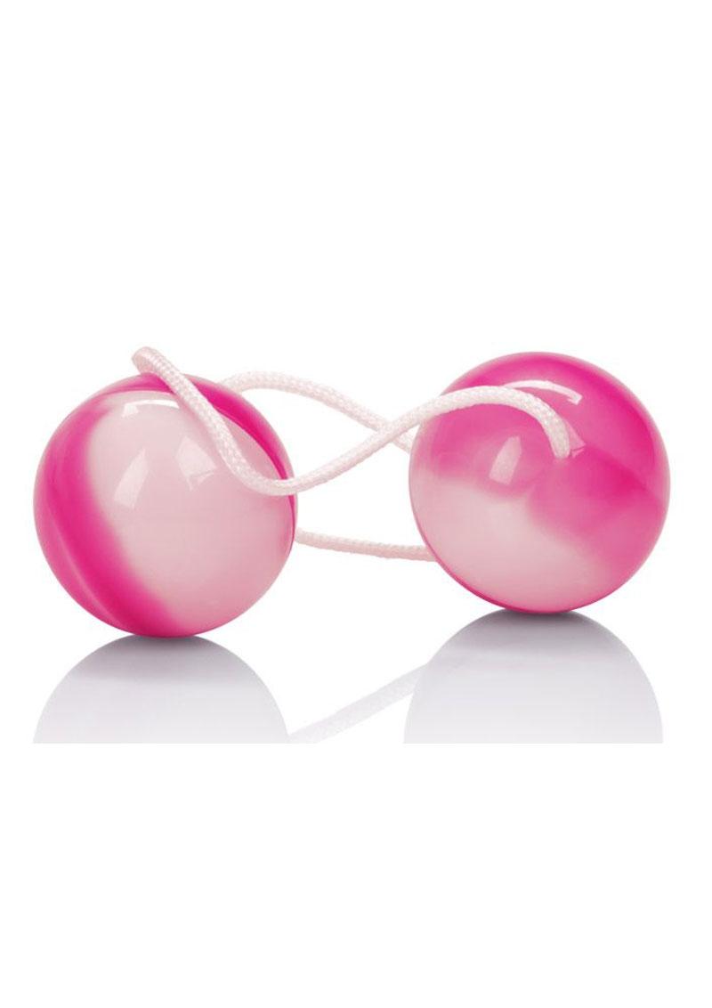 Duotone Orgasm Kegal Balls - Pink/White