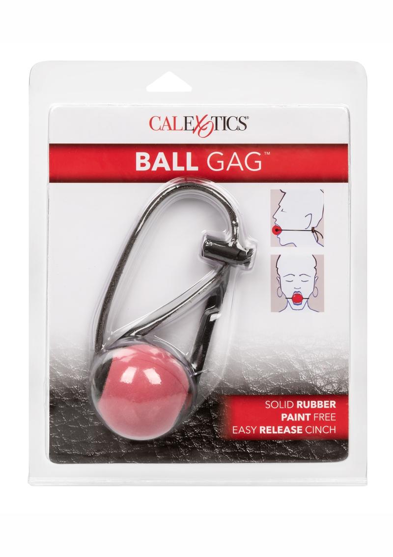 Ball Gag Red With Leather Straps