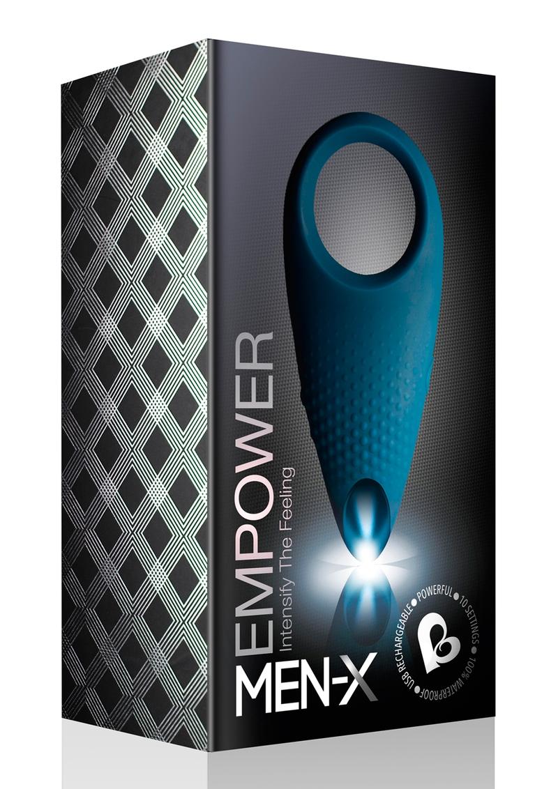 Empower Silicone Rechargeable Couples Stimulator - Blue