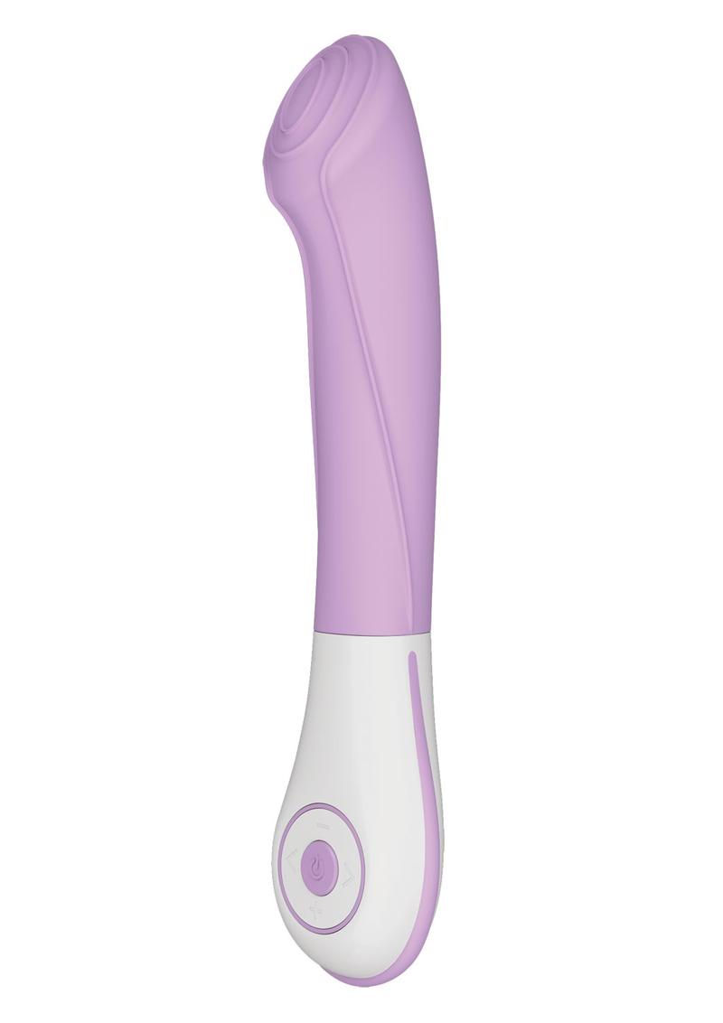 Ovo Silkskyn Rechargeable Silicone G-Spot Vibrator - Pink/White