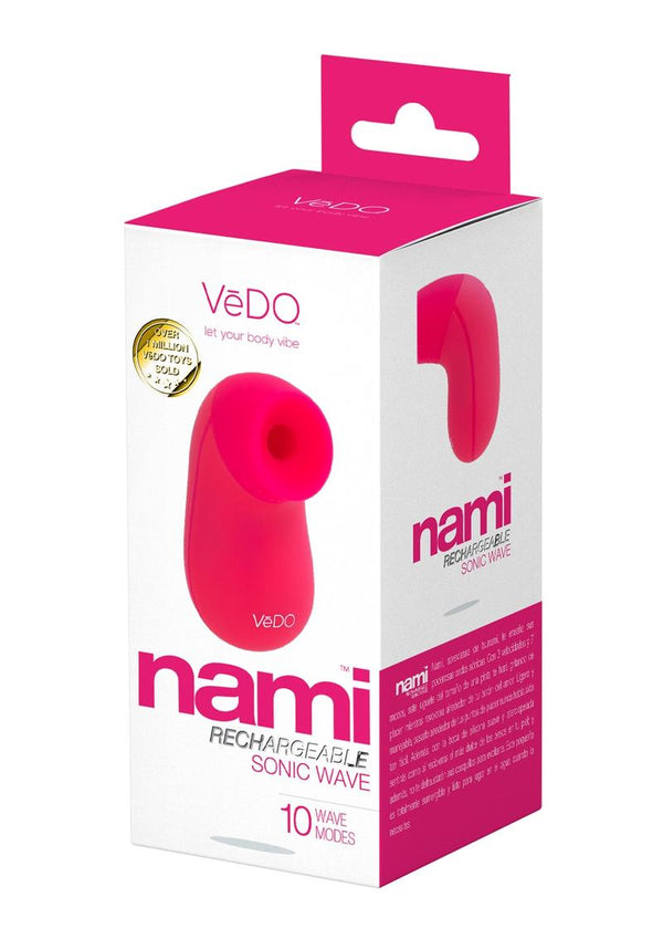 Nami Silicone Rechargeable Sonic Vibe - Foxy Pink