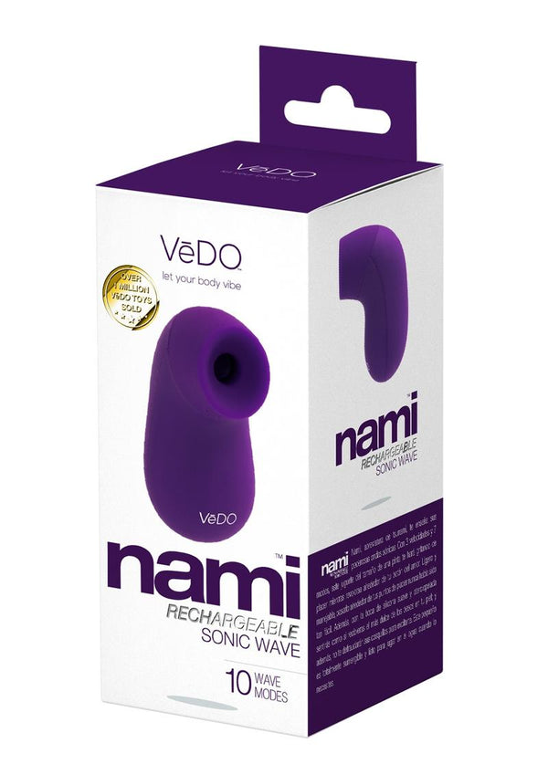 Nami Silicone Rechargeable Sonic Vibe - Deep Purple