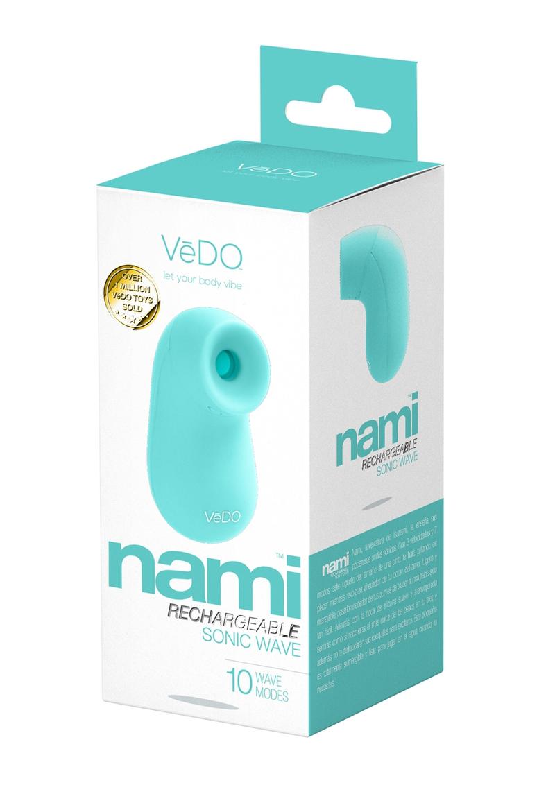 Nami Silicone Rechargeable Sonic Vibe - Tease Me Turquoise