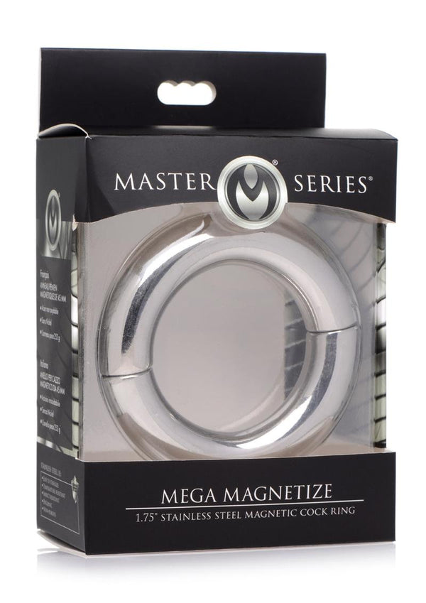 Ms Mega Magnetize Cock Ring 1.75 Silver