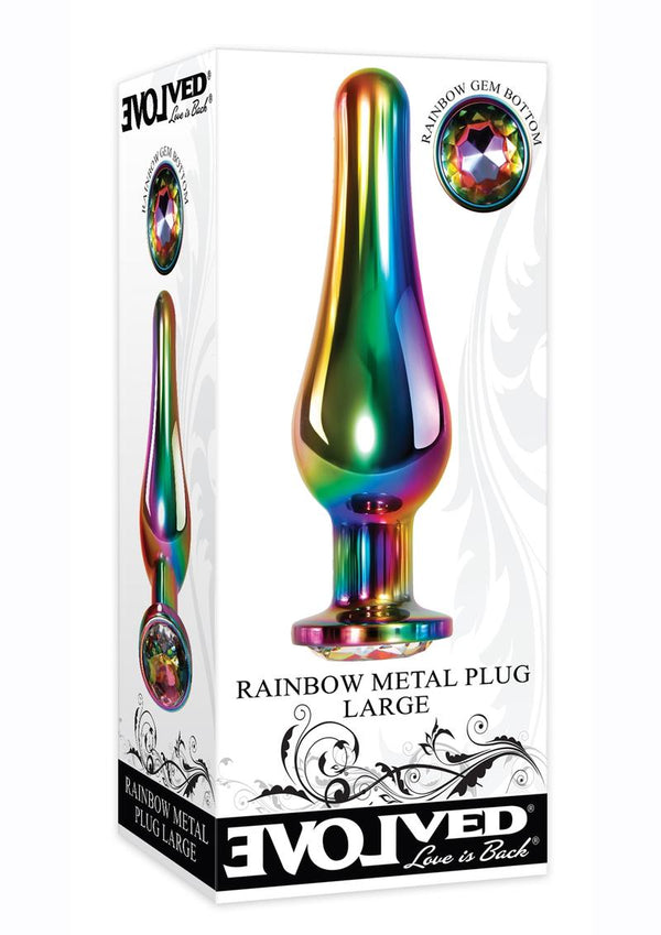 Rainbow Metal Plug Large