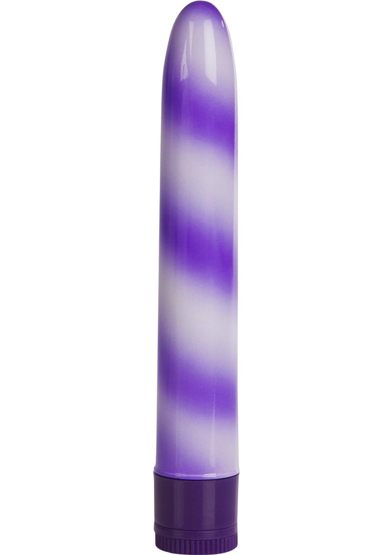 Candy Cane 6 Inch Waterproof Purple