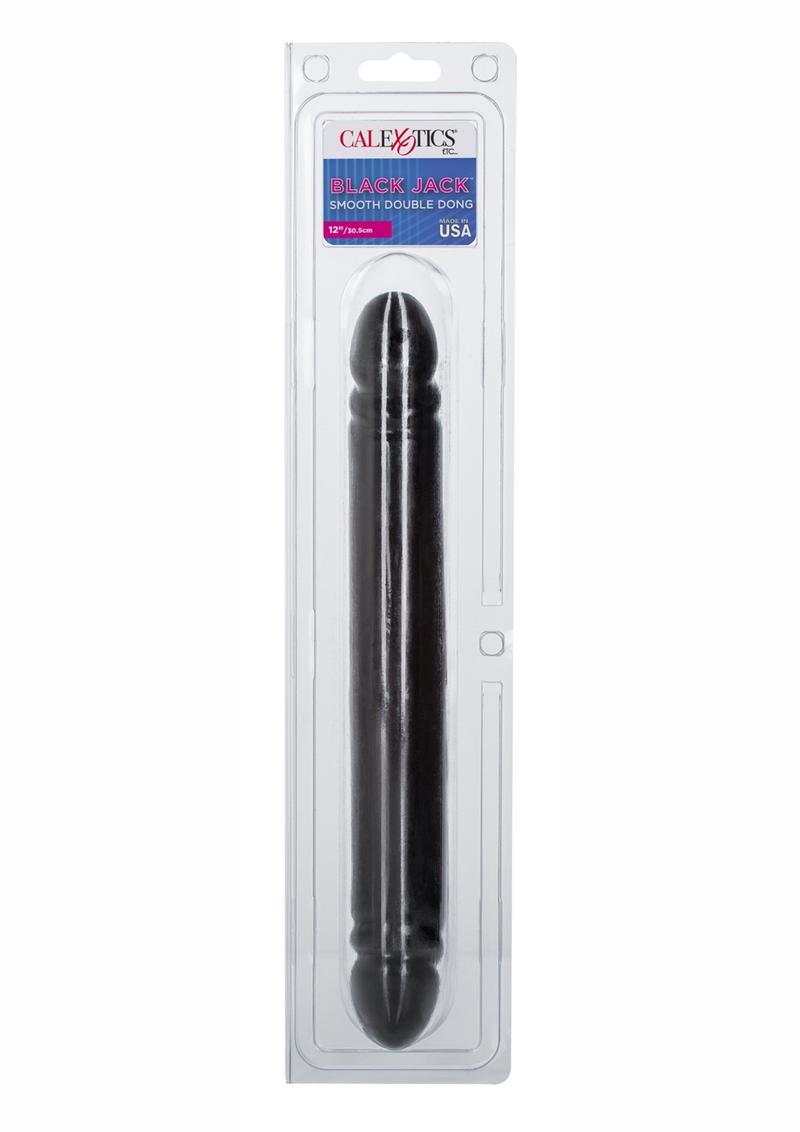 Black Jack Smooth Double Dong 12 Inch Black