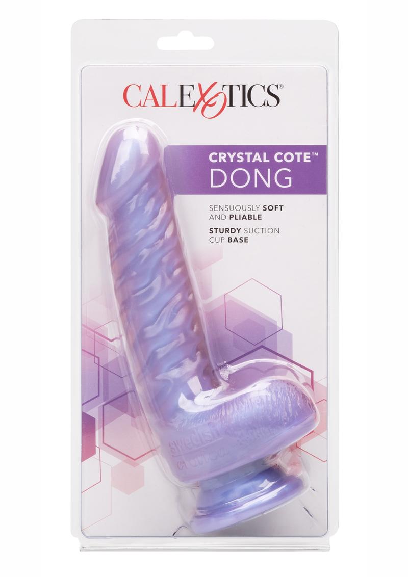Crystal Cote Dong Dual Coted Dong With Superior Suction Cup 7 Inch Purple