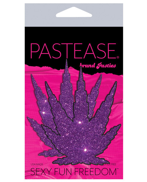 Pastease Glitter Leaf  - Royal Purple O/S