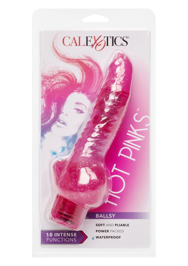 Hot Pinks 10 X Jelly Realistic Vibrator Waterproof Pink 5.5 Inch
