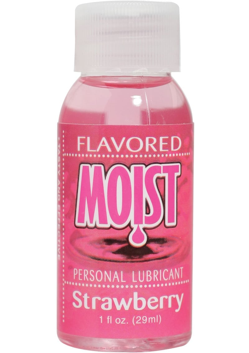 Moist Flavored Personal Water Based Lubricant Strawberry 1 Ounce