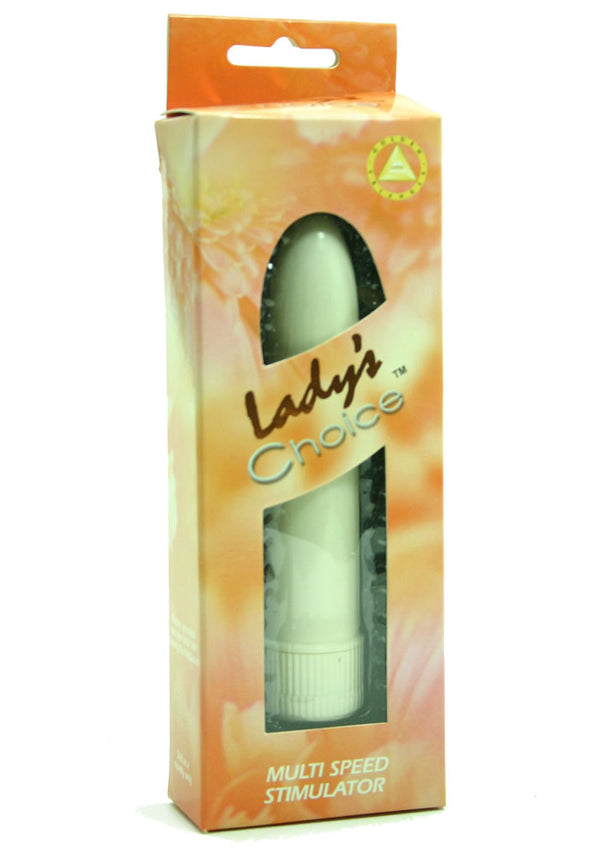 Ladys Choice 5 Inch Plastic Vibrator Ivory